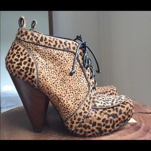 BCBG Leopard Print Booties